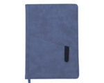 LIBRETA VERTICAL BORDER A2569 AZUL (POLIURETANO - A2569.09 -  ARTICULOS PROMOCIONALES)