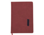 LIBRETA VERTICAL BORDER A2569 ROJO (POLIURETANO - A2569.04 -  ARTICULOS PROMOCIONALES)