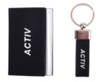 ESTUCHE EJECUTIVO SINATRA A2579 NEGRO (POLIURETANO - METAL - A2579.02 -  ARTICULOS PROMOCIONALES) - Imagen 3