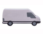 FIGURA ANTIESTRÉS CAMIONETA KENYA A2629 BLANCO (POLIURETANO - A2629.01 -  ARTICULOS PROMOCIONALES)