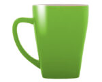 TAZA CON BASE CUADRADA 12 OZ ABBA A2635 VERDE CLARO (CERÁMICA - A2635.08 -  ARTICULOS PROMOCIONALES)
