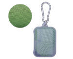 TOALLA DE TELA ROCKY A2668 VERDE CLARO (ESTUCHE: PLÁSTICO PS - TOALLA: MICROFIBRA - A2668.08 -  ARTICULOS PROMOCIONALES)