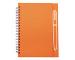 LIBRETA CON IMÁN PARA BOLÍGRAFO METÁLICO, SPAIN A2670 NARANJA (CARTÓN - A2670.03 -  ARTICULOS PROMOCIONALES)