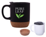 TAZA MATE 10 OZ ELLIS A2700 NEGRO (CERÁMICA - CORCHO - A2700.02 -  ARTICULOS PROMOCIONALES) - Imagen 3