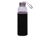CILINDRO DE VIDRIO 500 ML. KRISTAL A2705 NEGRO (CILINDRO: VIDRIO-- FUNDA: NEOPRENO - A2705.02 -  ARTICULOS PROMOCIONALES)