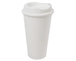 VASO CAFETERO DE PLÁSTICO 473 ML. ALDO A2750 BLANCO (PLÁSTICO PP - A2750.01 -  ARTICULOS PROMOCIONALES)