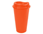 VASO CAFETERO DE PLÁSTICO 473 ML. ALDO A2750 NARANJA (PLÁSTICO PP - A2750.03 -  ARTICULOS PROMOCIONALES)