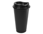 VASO CAFETERO DE PLÁSTICO 473 ML. ALDO A2750 NEGRO (PLÁSTICO PP - A2750.02 -  ARTICULOS PROMOCIONALES)