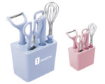 KIT DE COCINA CUTTERS A2786 AZUL CLARO (PLÁSTICO PP - METAL - A2786.10 -  ARTICULOS PROMOCIONALES) - Imagen 3