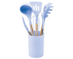 UTENSILIOS DE COCINA COOKS A2793 AZUL CLARO (MADERA - SILICÓN - A2793.10 -  ARTICULOS PROMOCIONALES)