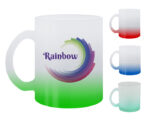 TARRO SATINADO BICOLOR DE SUBLIMACIÓN 11 OZ RAINBOW A2798 ROJO (VIDRIO - A2798.04 -  ARTICULOS PROMOCIONALES) - Imagen 3