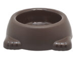 RECIPIENTE PARA MASCOTAS HUELLITAS A2895 CAFÉ (PLÁSTICO PP - A2895.21 -  ARTICULOS PROMOCIONALES)