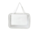 BOLSA IMPERMEABLE PARA ACCESORIOS CON ASAS PATY A2909 BLANCO (CUERO - PLÁSTICO PVC - A2909.01 -  ARTICULOS PROMOCIONALES)