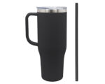 TERMO DE ACERO INOXIDABLE DE 1,200 ML. BARNEY A2915 NEGRO (ACERO INOXIDABLE - A2915.02 -  ARTICULOS PROMOCIONALES)
