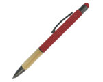 BOLÍGRAFO DE ALUMINIO CON BAMBÚ ELEBAM A2921 ROJO (ALUMINIO, BAMBÚ Y CLIP DE METAL - A2921.04 -  ARTICULOS PROMOCIONALES)