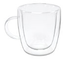 TAZA DE VIDRIO DE DOBLE PARED 8.5 OZ ZAZIL A2924 TRANSPARENTE (VIDRIO BOROSILICATO - A2924.19 -  ARTICULOS PROMOCIONALES)