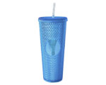 VASO DE PLÁSTICO DOBLE PARED TEXTURIZADO COCONUT A2927 AZUL (PLÁSTICO AS - A2927.09 -  ARTICULOS PROMOCIONALES)