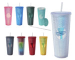 VASO DE PLÁSTICO DOBLE PARED TEXTURIZADO COCONUT A2927 UNICO (PLÁSTICO AS - A2927.28 -  ARTICULOS PROMOCIONALES) - Imagen 3