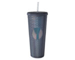 VASO DE PLÁSTICO DOBLE PARED TEXTURIZADO COCONUT A2927 NEGRO (PLÁSTICO AS - A2927.02 -  ARTICULOS PROMOCIONALES)