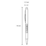 BOLÍGRAFO TAGU AZUL CLARO (AL 17020 - METAL-RUBBER) - Imagen 2