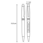 BOLÍGRAFO CALGARY NEGRO (AL 19007 - ALUMINIO-RUBBER) - Imagen 2