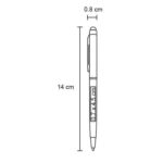 BOLÍGRAFO VERBEL NARANJA (AL 5558R - METAL-RUBBER) - Imagen 2