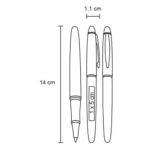 BOLÍGRAFO NIK NEGRO (AL 8265 - ALUMINIO) - Imagen 2