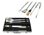JGO DE BBQ C-ESTUCHE CROME BBQ017 PLATEADO (ACCESORIOS: ACERO INOXIDABLE -- ESTUCHE: ALUMINIO - A110002 -  ARTICULOS PROMOCIONALES) - Imagen 2