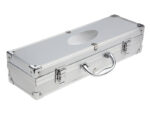 JGO DE BBQ C-ESTUCHE CROME BBQ017 PLATEADO (ACCESORIOS: ACERO INOXIDABLE -- ESTUCHE: ALUMINIO - A110002 -  ARTICULOS PROMOCIONALES)