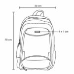 MOCHILA FROSCH NEGRO (BL 019 - POLIÉSTER) - Imagen 5