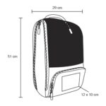 MOCHILA LACROSS NEGRO (BL 084 - POLIÉSTER-VINIPIEL) - Imagen 2