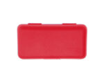 ESTUCHE DE MANICURE VELVET EM104 ROJO (ACCESORIOS: ACERO INOXIDABLE -- ESTUCHE: PLÁSTICO PP - A100018 -  ARTICULOS PROMOCIONALES)