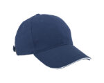 GORRA LISA SANDWICH GL6101 AZUL MARINO (ALGODÓN - A020068 -  ARTICULOS PROMOCIONALES)