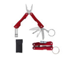 HERRAMIENTA MULTIFUNCIONAL MULTITOOLS HMB1 ROJO (HERRAMIENTA: ACERO INOXIDABLE-- ESTUCHE: POLIÉSTER - A150012 -  ARTICULOS PROMOCIONALES)