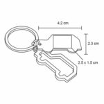 LLAVERO AUTO PLATA (MK 018 - METAL) - Imagen 4