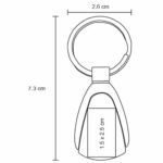 LLAVERO DROP PLATA (MK 001 - METAL) - Imagen 2
