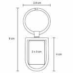LLAVERO LAUREN PLATA (MK 009 - METAL) - Imagen 2
