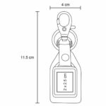 LLAVERO DRAKO NEGRO (MK 012 - METAL-CURPIEL) - Imagen 2