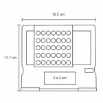 MINI CALENDO PLATA (O 077 - ALUMINIO) - Imagen 2