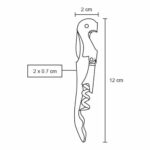 SACACORCHOS VINUM NEGRO (O 222 - ACERO INOXIDABLE) - Imagen 2