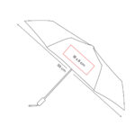 PARAGUAS KHASI ROSA GRIS PAR 028 G (POLIÉSTER) - Imagen 2