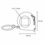 LLAVERO INCH BLANCO (PK 008 - PLÁSTICO) - Imagen 2