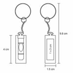 LLAVERO ZULU TRANSPARENTE (PK 009 - ACRÍLICO) - Imagen 2