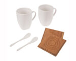 SET BAMBU 8OZ. SBC1242 BLANCO (PORCELANA - BAMBÚ - A070015 -  ARTICULOS PROMOCIONALES)