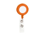 PORTA GAFETE YOYO SLK05 SOLIDO NARANJA (PLÁSTICO - SLK05.03 -  ARTICULOS PROMOCIONALES)