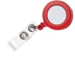 PORTA GAFETE YOYO SLK05 TRANSLUCIDO ROJO (PLÁSTICO - A120043 -  ARTICULOS PROMOCIONALES)