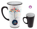 TAZA MAGICA CONICA DE SULIMACIÓN 14 OZ GIPSY SUB101 NEGRO (CERÁMICA - A160012 -  ARTICULOS PROMOCIONALES) - Imagen 3