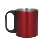 TAZA MOKA ROJO (T 72 - ACERO INOXIDABLE)