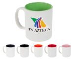 TARRO BICOLOR 11 OZ GENOVA TLI2699 ROJO (CERÁMICA - A040131 -  ARTICULOS PROMOCIONALES) - Imagen 3