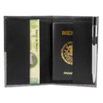 SET DE VIAJE DAEGU NEGRO 62000 (PLÁSTICO BÁSCULA - CURPIEL PORTA PASAPORTE E IDENTIFICADOR DE MALETAS) - Imagen 4